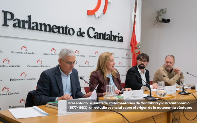 Presentado La Junta de Parlamentarios de Cantabria y la Preautonomía (1977-1983), un estudio esencial sobre el origen de la autonomía cántabra